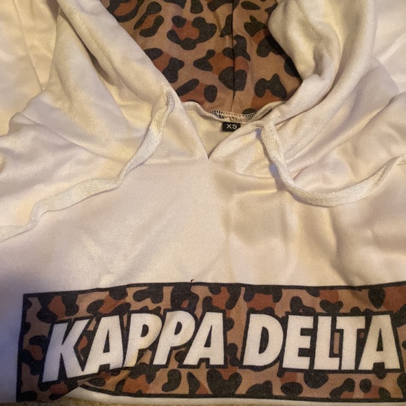 NWT Kappa Delta Leopard Print Hoodie - Picture 1 of 8